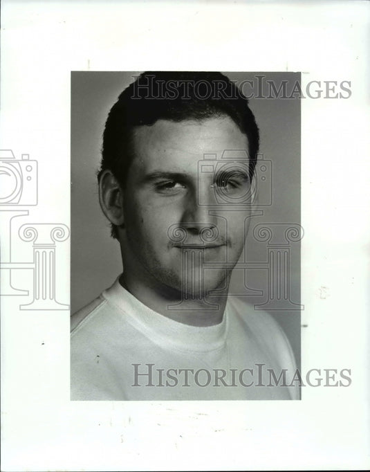 1987 Press Photo Mark Lacy, Medina Football, Dream Teamer - cvb46524 - Historic Images