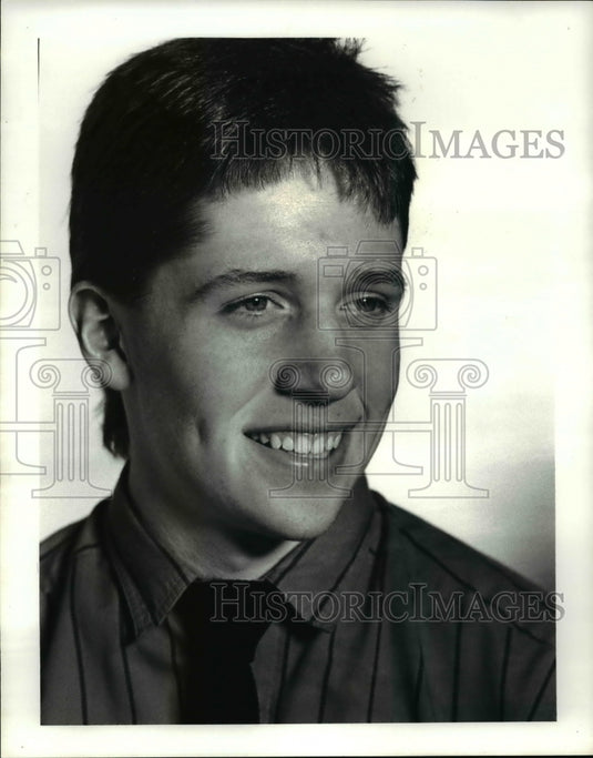 1988 Press Photo Bob Graney, St. Edward Hockey player - cvb46617 - Historic Images