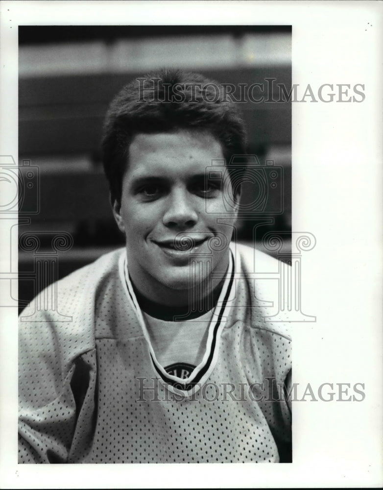 1988 Press Photo Cleve. Hts Pat Bauman, Hockey - cvb46623 - Historic Images