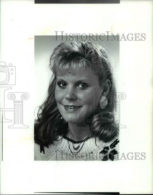 1991 Press Photo POW Sandee Sieminski Bay High swimming - cvb46641 - Historic Images