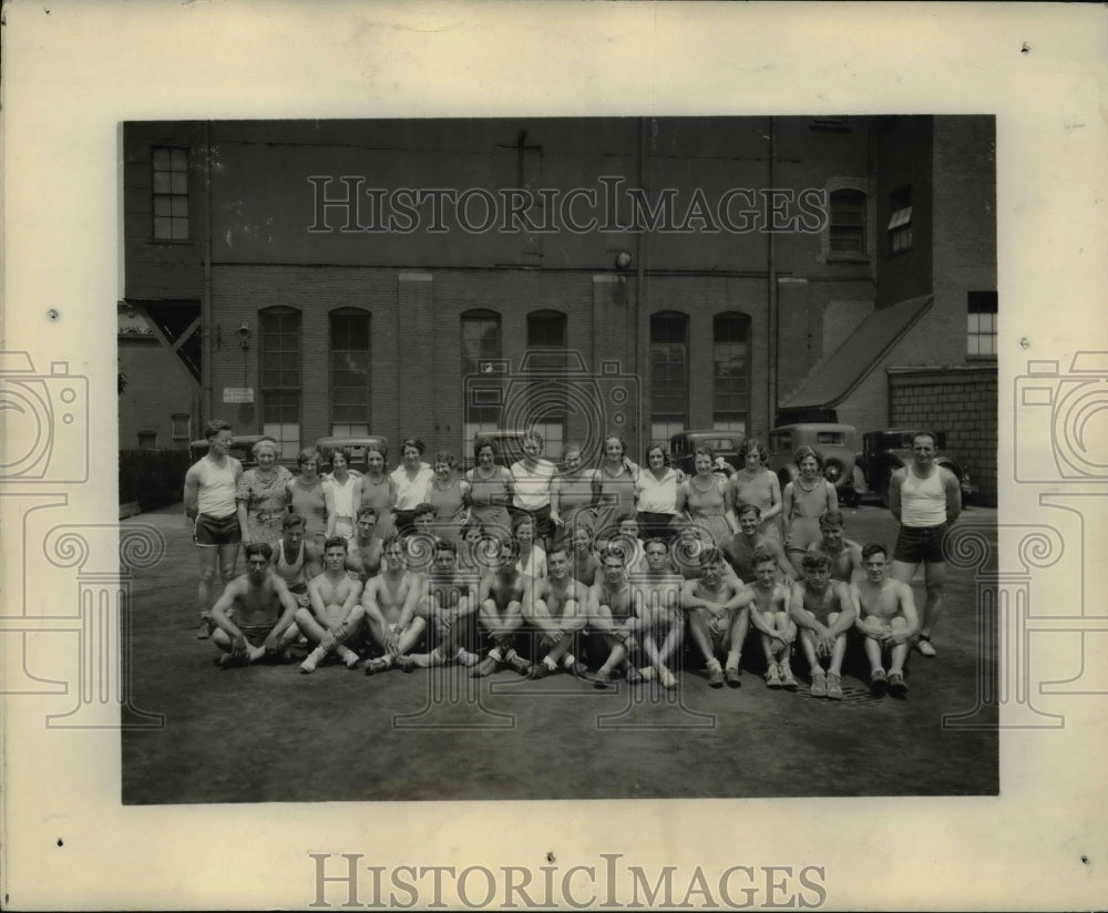 1934 Press Photo Socinler Turn Verein, Ladies Gym Class Actives - cvb46862 - Historic Images