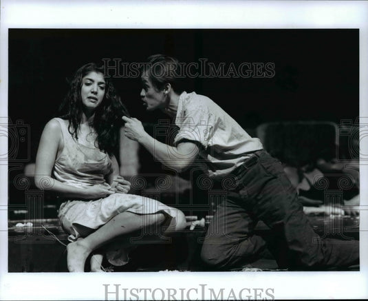 1998 Press Photo Cast of Yerma: Miriam A. Laube & Arthur T. Acuna - cvb46947 - Historic Images