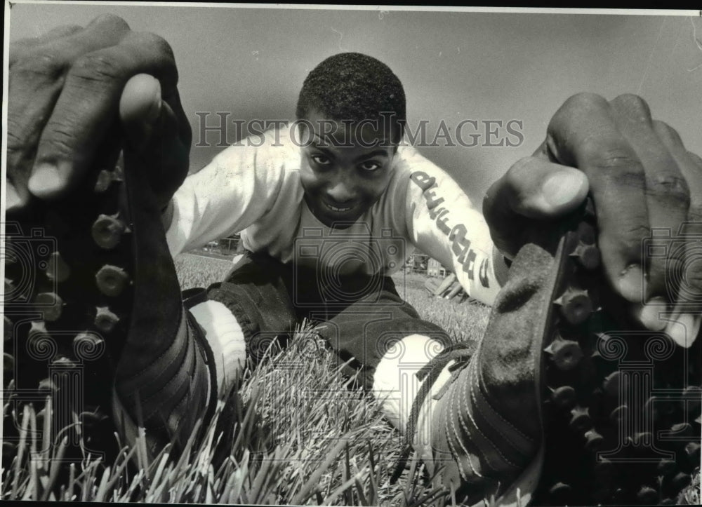 1983 Press Photo Belfred Clark, Jr. Olympics - cvb47130 - Historic Images
