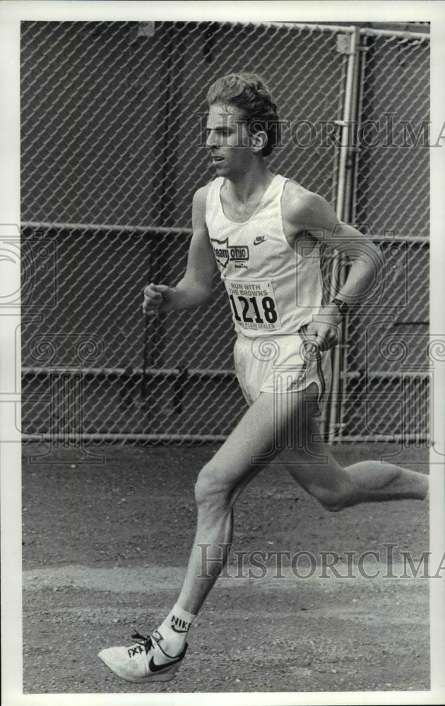 1984 Press Photo Men&#39;s winner at a time of 24.42 is Rick Ventura - cvb47229 - Historic Images