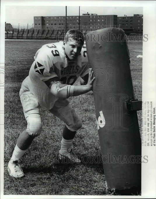 1988 Press Photo Linbacker Bob Bals, Willoughby South High Football - cvb47293 - Historic Images