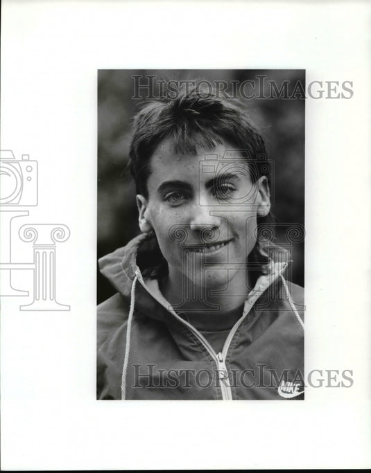 1989 Press Photo Kevin Kovitch, Mentor High School boys cross country runner- Historic Images
