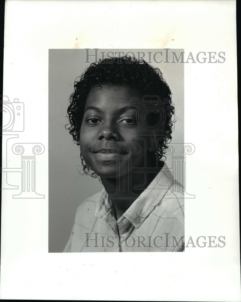 1987 Press Photo Tammy Leach is a member of Beaumont School track team - Historic Images