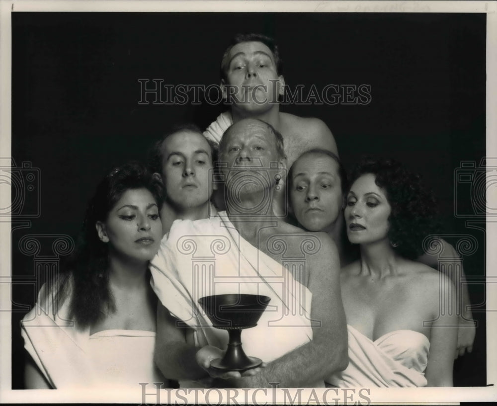 1992 Press Photo Cast of Harry Kondoleon&#39;s Zero Positive at the working theatre - Historic Images