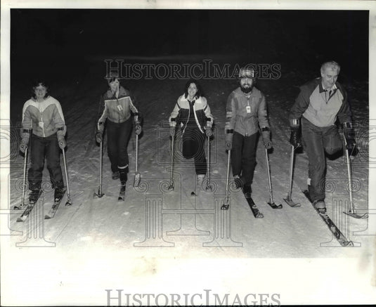 1984 Press Photo Handicapped Skierrs, Boston Mills - cvb47568 - Historic Images
