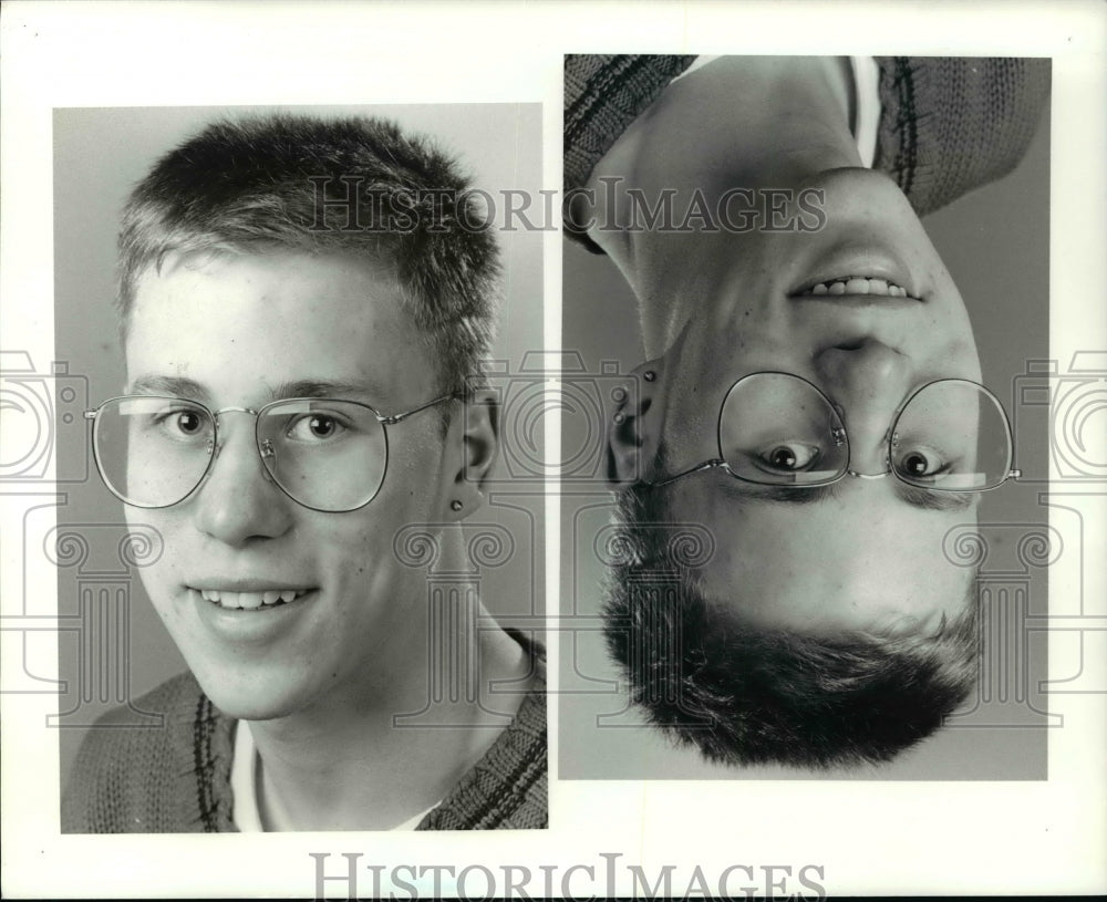 1990 Press Photo Robert Follinger-Hawken swimming - cvb47663 - Historic Images