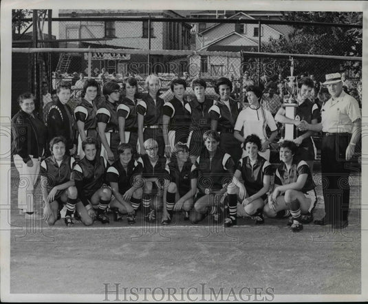 1967 Press Photo Ridge Mainatenance Team, Girls Softball, Cleveland Champs '67 - Historic Images