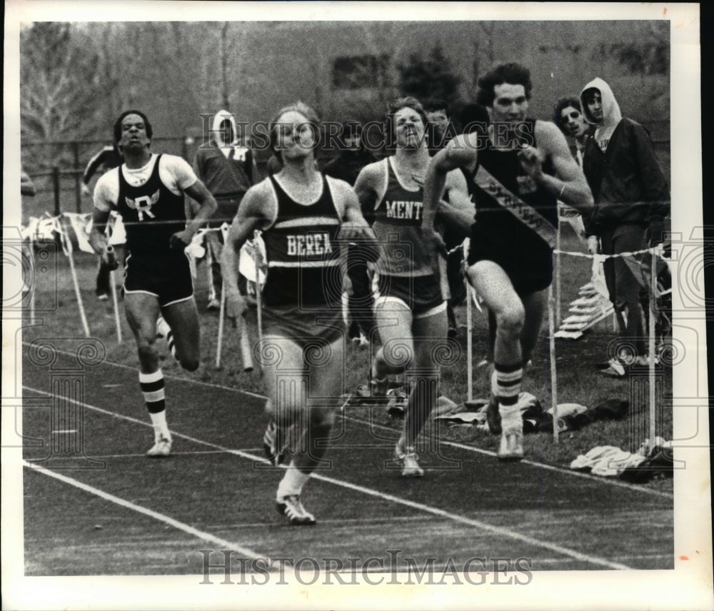 1981 Press Photo Barry Crouse of Berea, winner of 3d heat-Sprint Medley - Historic Images