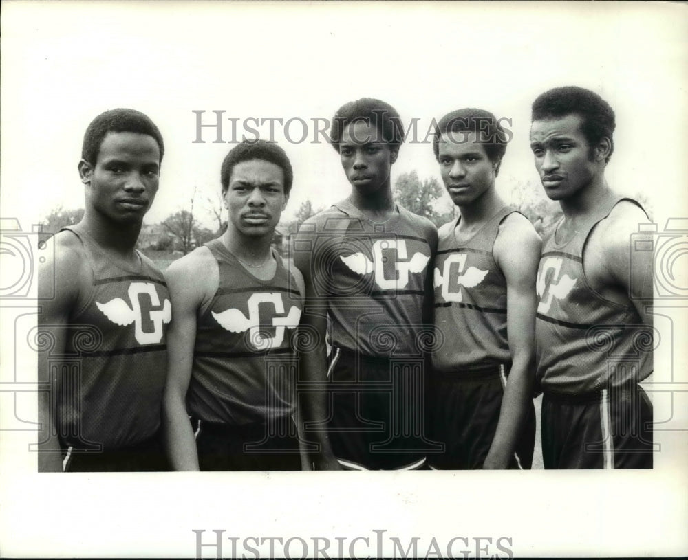 1980 Press Photo Glenville Track Mile Relay players - cvb47943 - Historic Images