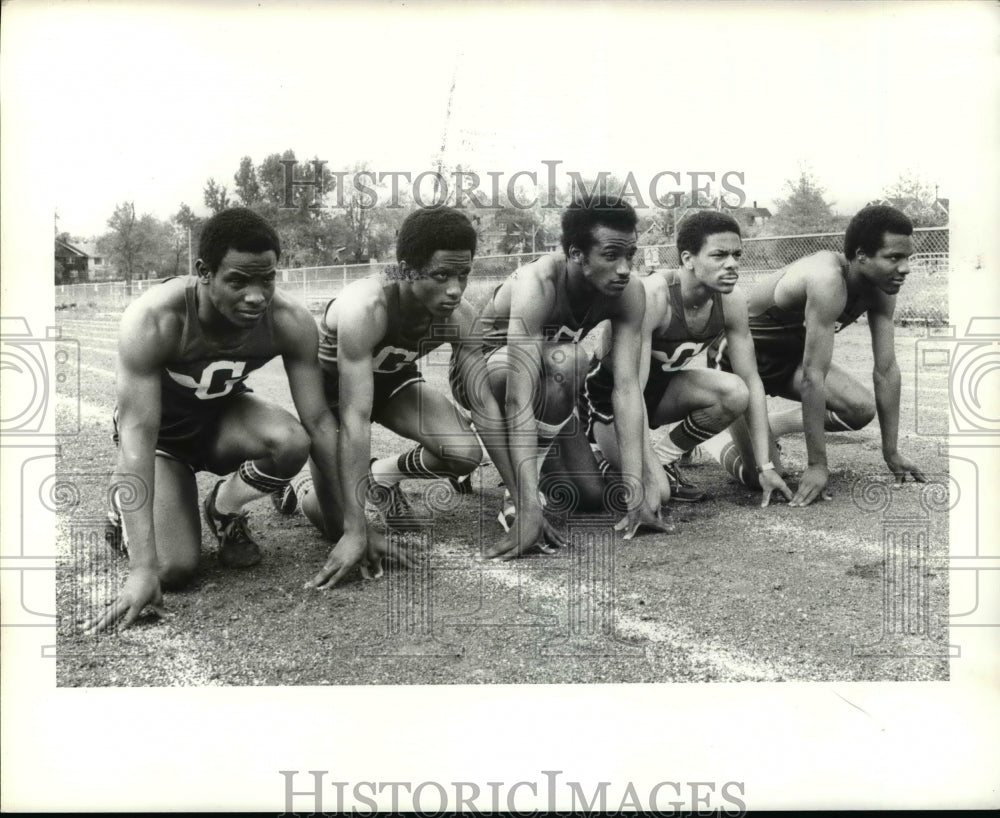 1980 Press Photo Glenville Track 440 Relay players - cvb47944 - Historic Images