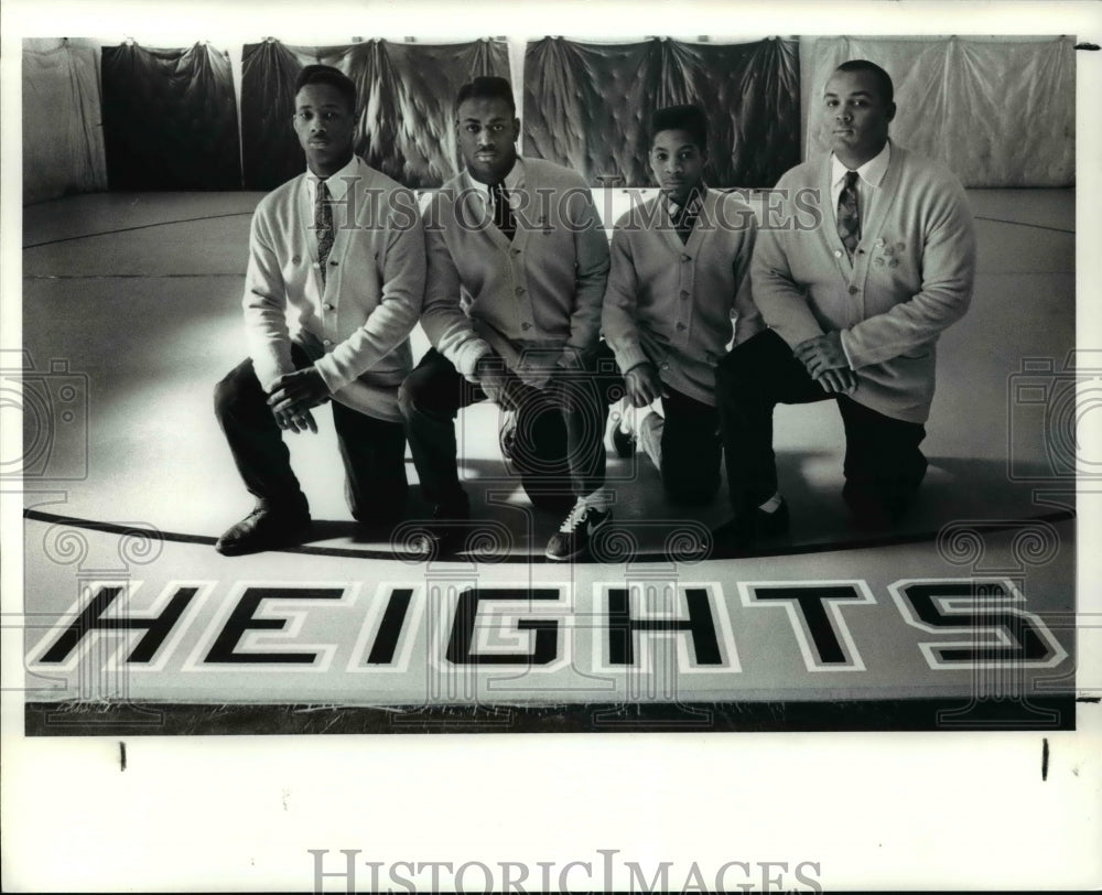 1990 Press Photo Warrensville Heigths Wrestlers - cvb47961 - Historic Images