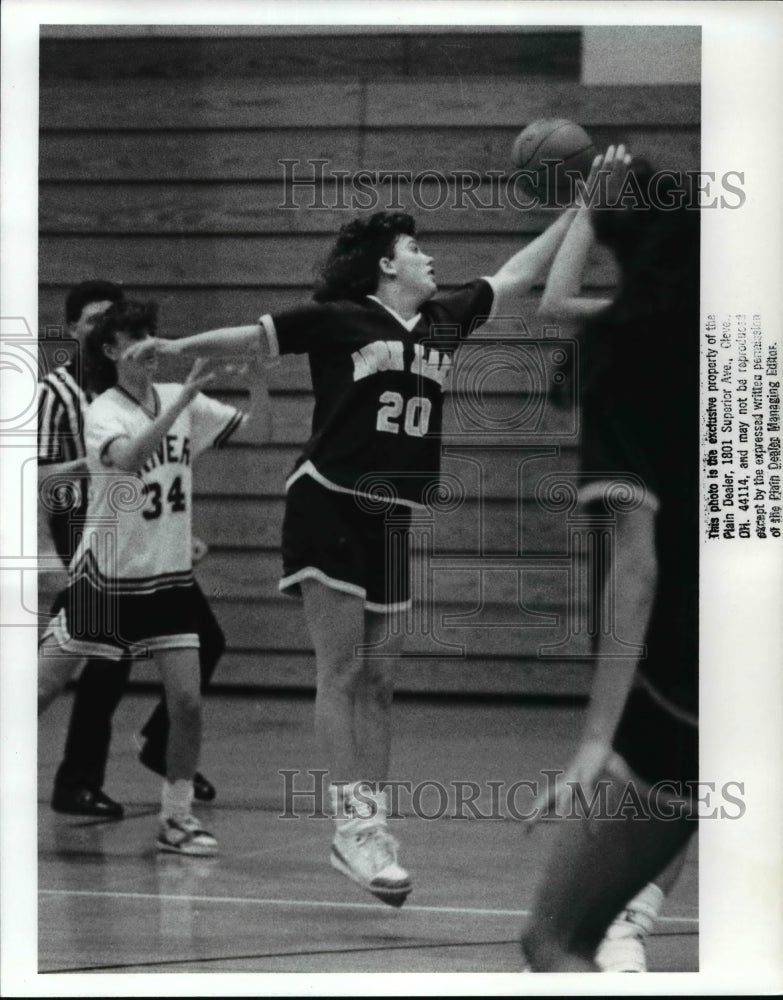 1989 Press Photo Lisa Sebastian, Avon Lake High, basketball - cvb48113 - Historic Images