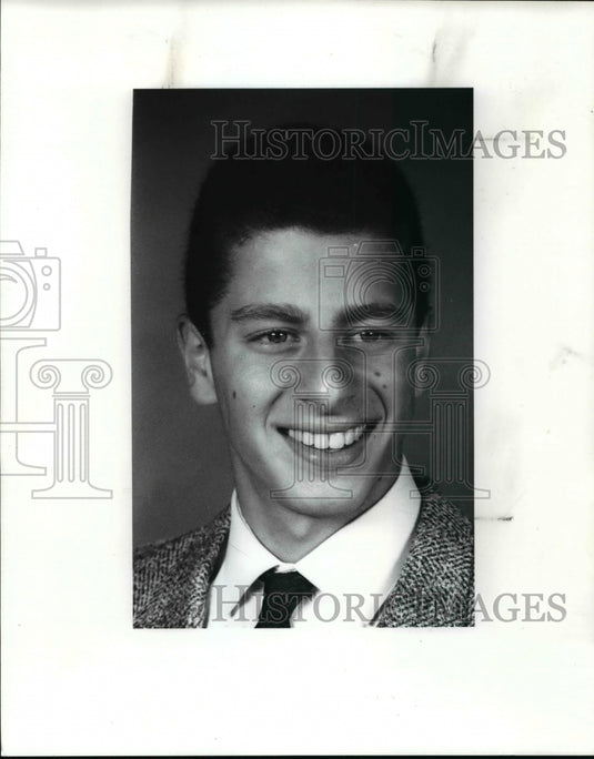 1989 Press Photo Alex Hirsh , Beachwood, soccer - cvb48324 - Historic Images