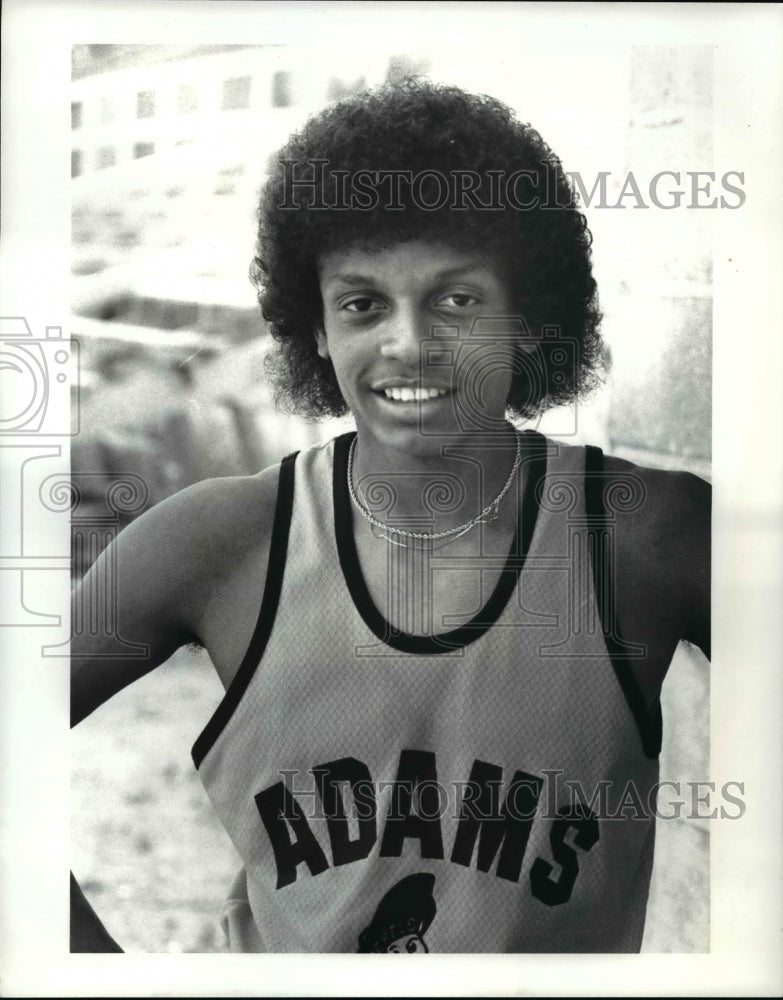 1982 Press Photo Bill Jones, Adams Track - cvb48448- Historic Images
