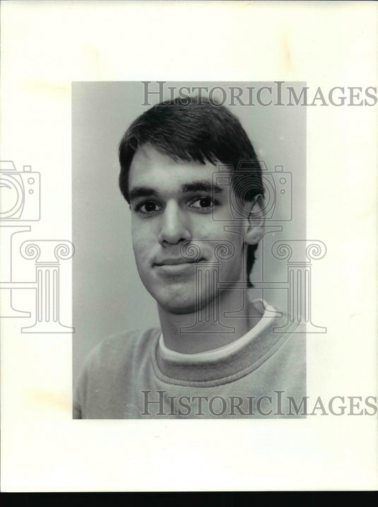 1990 Press Photo Matt Willoughby,Elyria Catholic Soccer - cvb48734 - Historic Images