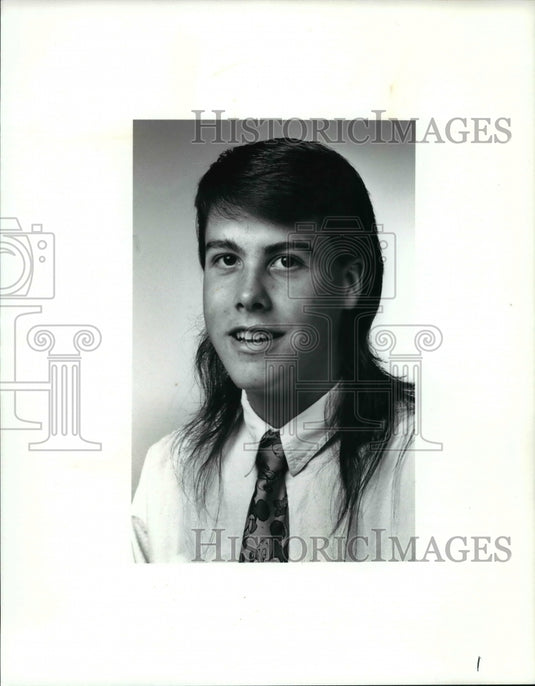 1990 Press Photo Chuck Vinci, North Olmsted soccer player - cvb48758 - Historic Images