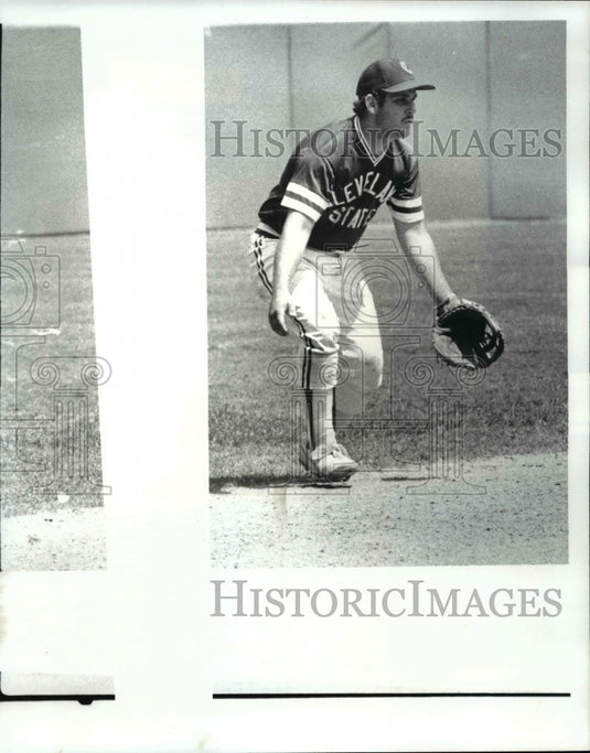 Press Photo Frank Maire, Cleveland State shortstop at Toledo Game - cvb48773- Historic Images
