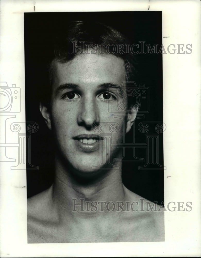 1990 Press Photo Cleveland State University swimmer, Bob Behringer - cvb48844 - Historic Images