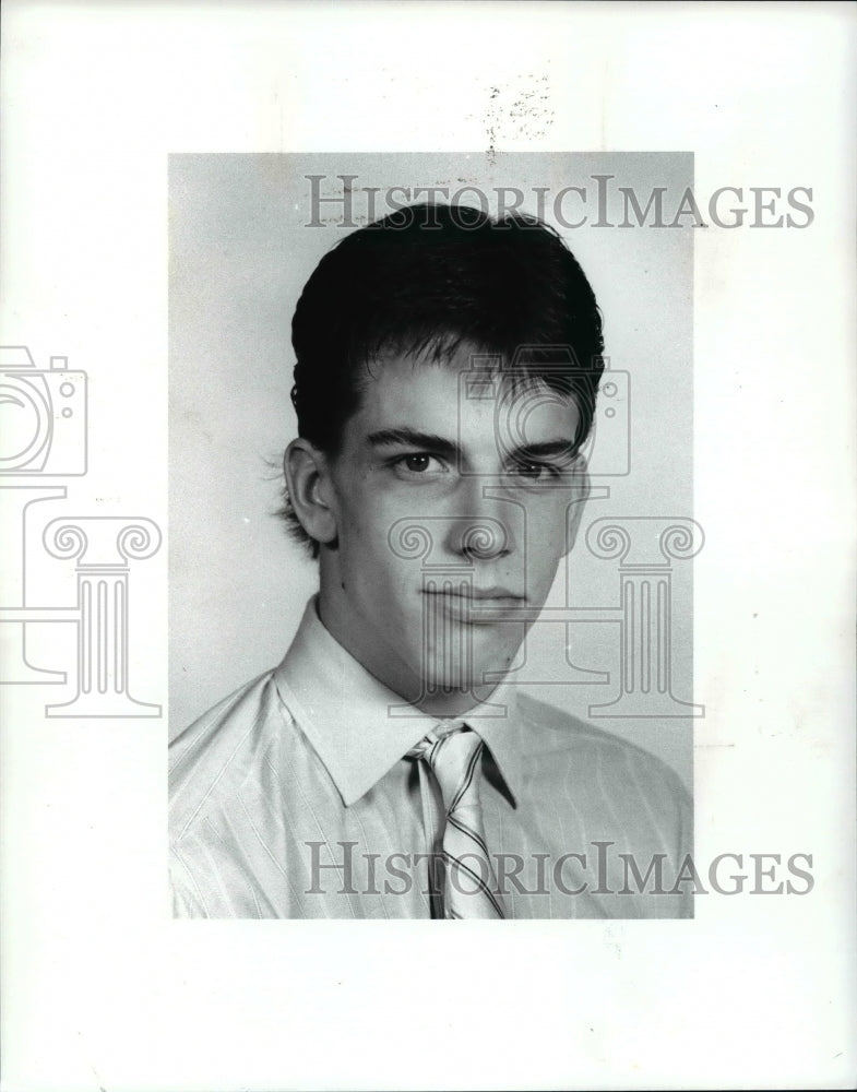 1988 Press Photo Player of the Week, Mike Gillmor, Nordonia HS, Wrestling - Historic Images