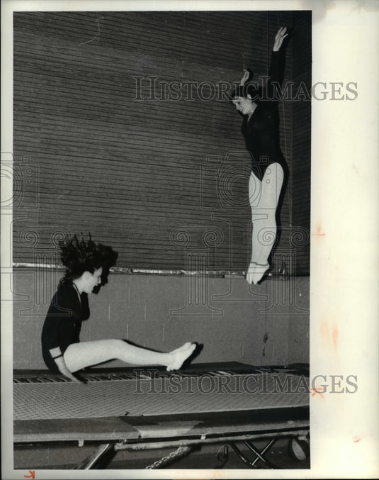 1980 Press Photo L-R, Mary Borkowski and Beth Fairchild - cvb48968 - Historic Images