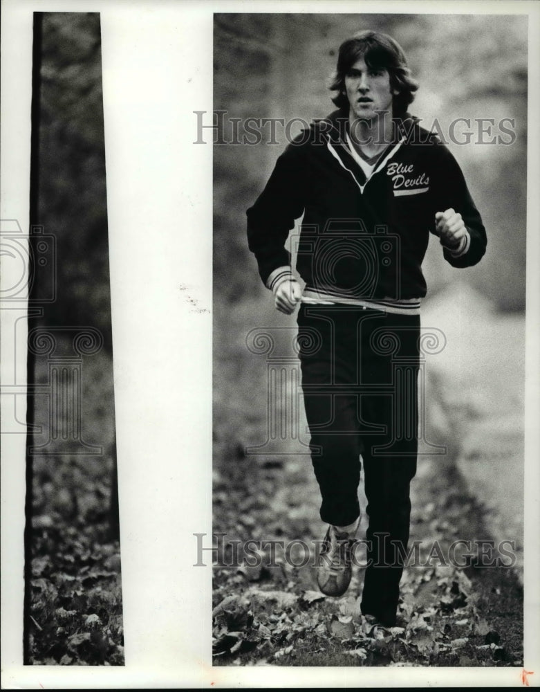 1979 Press Photo Drew Heiss, Wickliffe Cross country runner - cvb49099 - Historic Images