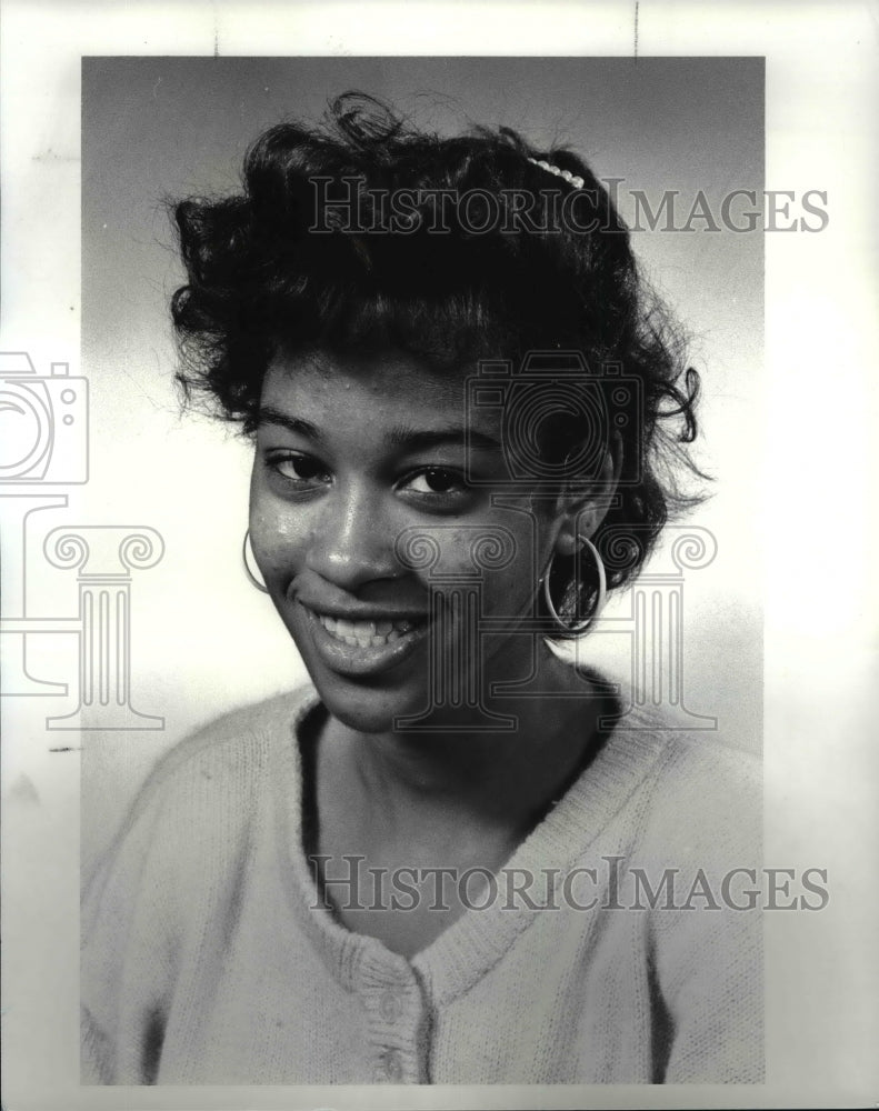 1988 Press Photo Player of the Week, Kim Liggins, Beaumont School track player - Historic Images