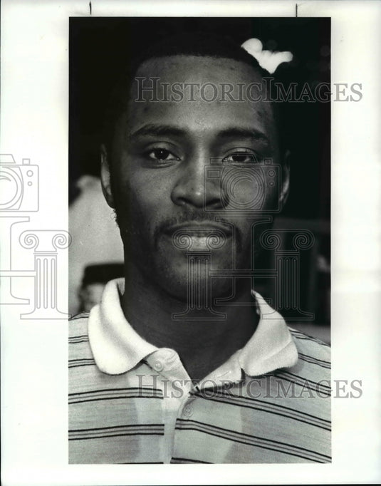 1987 Press Photo Champ of the Beat the Champ Bowling, Rico Lake - cvb49232- Historic Images