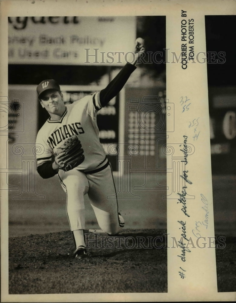 Press Photo Greg Swindell, #1 Draft Pick Pitcher for Indians - cvb49552 - Historic Images