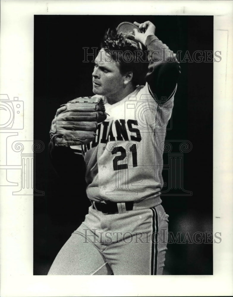 1988 Press Photo Greg Swindell Pitching a 2 Hitter Against the Chicago White Sox- Historic Images