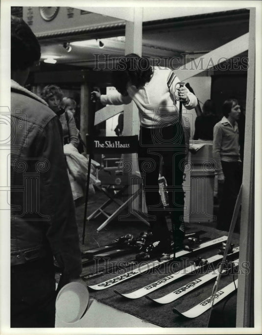 1979 Press Photo Ski Haus Exhibit P.D. Ski Fair - cvb49594- Historic Images