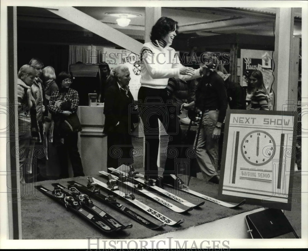 1979 Press Photo Ski Haus Exhibit P.D. Ski Fair - cvb49985- Historic Images