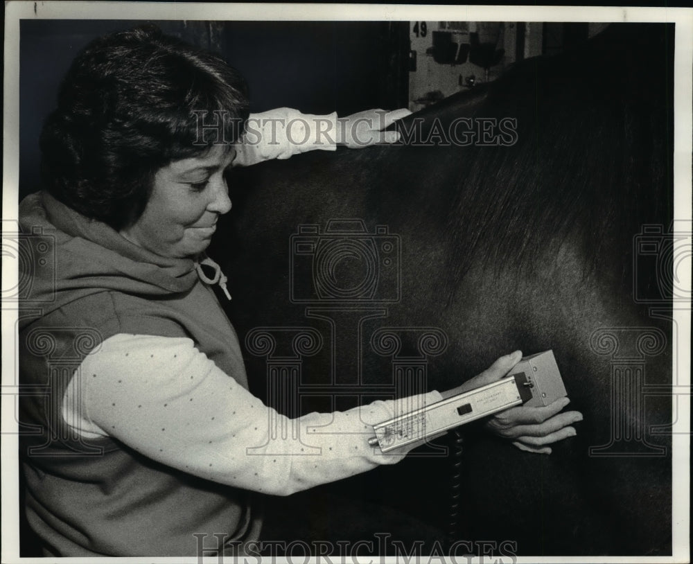 1984 Press Photo Don Teeters- Northpark raceway barns - cvb50016 - Historic Images