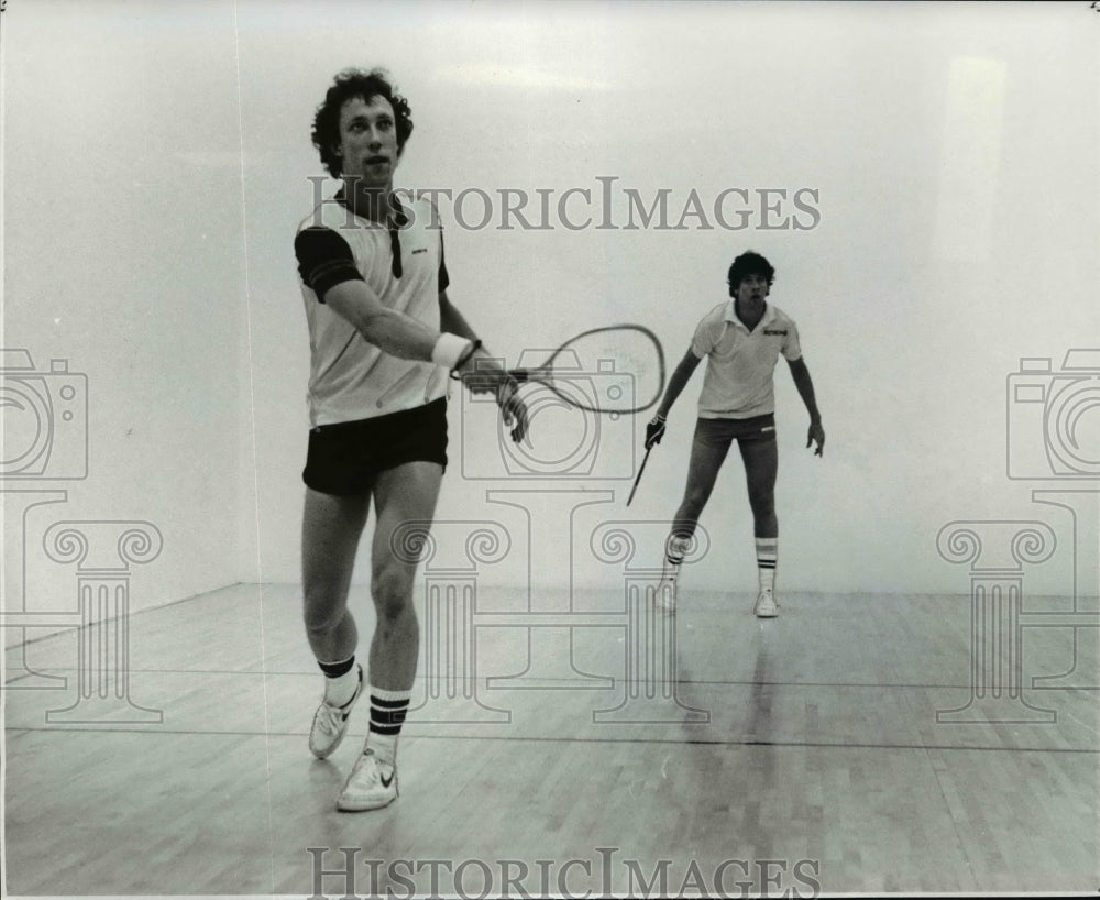 Press Photo Eddie Otter, Brian Deighan-Lakeland Racquetball Tournament - Historic Images