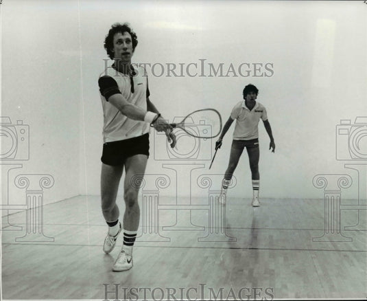 Press Photo Eddie Otter, Brian Deighan-Lakeland Racquetball Tournament - Historic Images