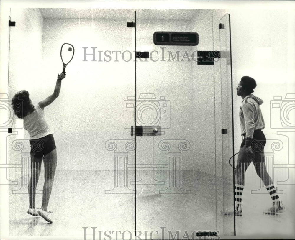 1981 Press Photo Severence Racquet Club, Lola Roth and Irvin Roth - cvb50042 - Historic Images