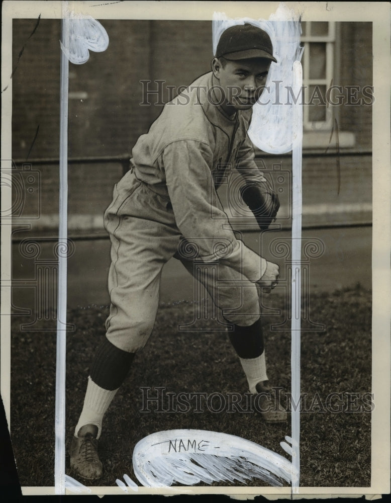 1932 Press Photo Dan Fitzsimmons, Junior Pitching Ace - cvb50167 - Historic Images