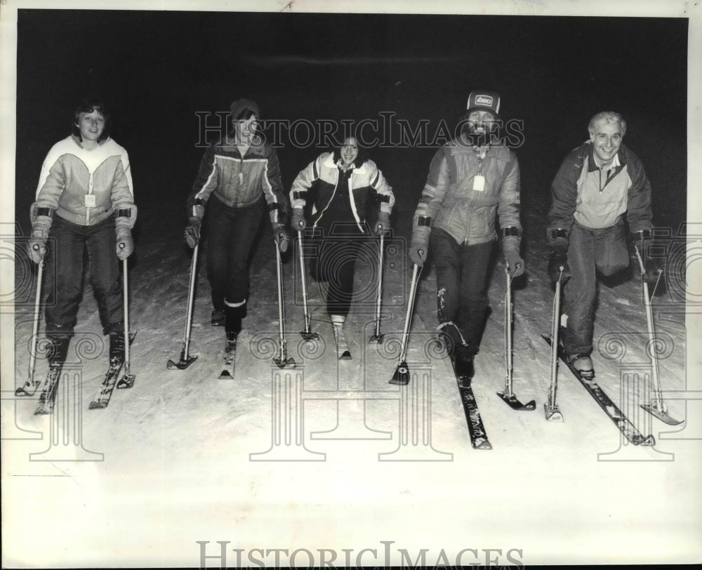 1984 Press Photo Handicapped Skiers at Boston Mills - cvb50274 - Historic Images