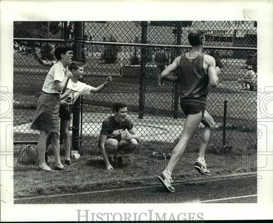1985 Press Photo Cleveland Track Classic Cleveland Heights High Track - Historic Images