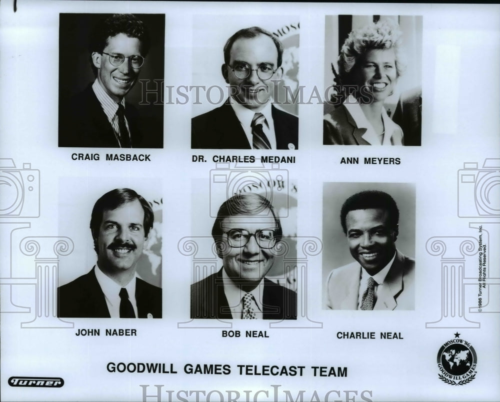 1986 Press Photo The Goodwill Games telecast team - cvb50370 - Historic Images