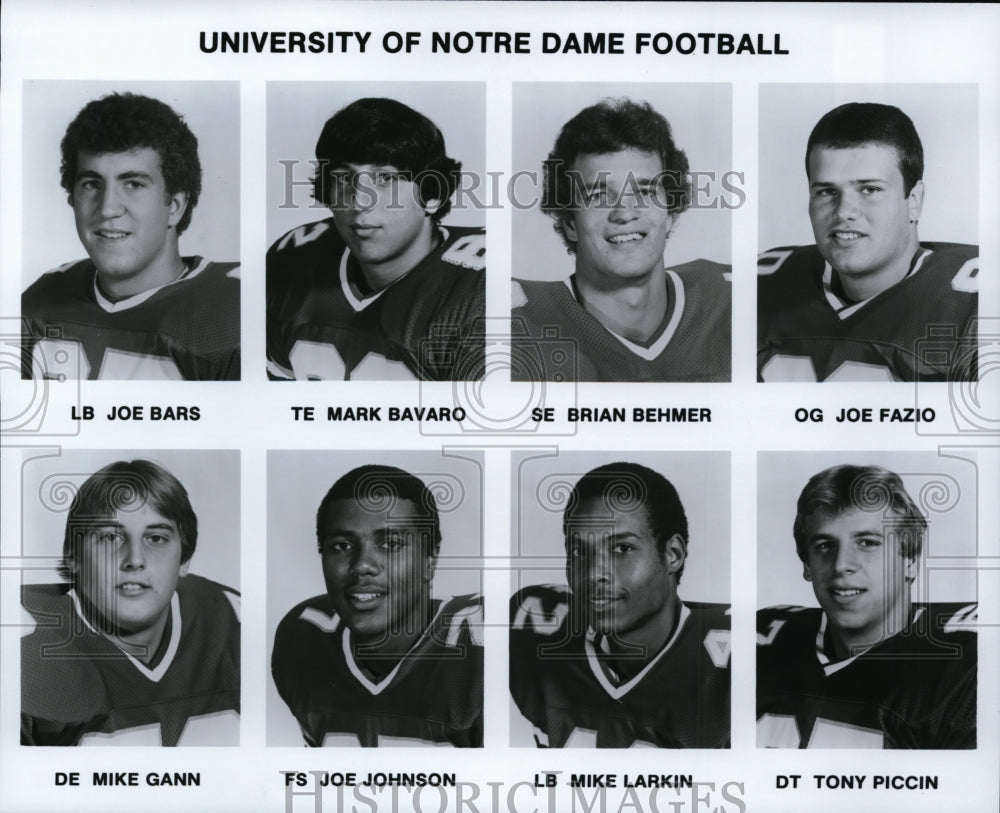 Press Photo University of Notre Dame Football Players - cvb50757- Historic Images