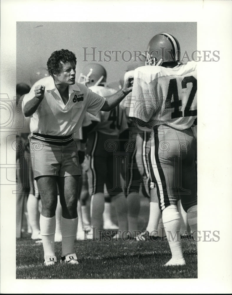 Press Photo Jim Garrett, Backfield Coach - cvb50946 - Historic Images