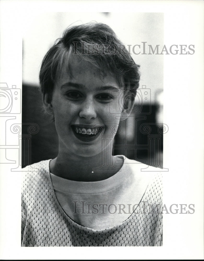 1990 Press Photo Brunswick high school basketball player Amy Rooks - cvb51014 - Historic Images