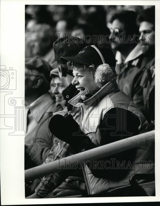 Press Photo Football crowd - cvb51089- Historic Images