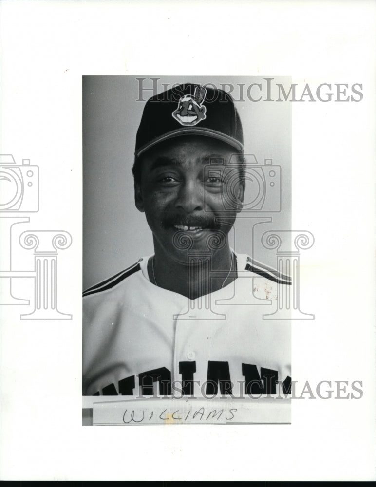Press Photo Williams, Cleveland Indians - cvb51298 - Historic Images