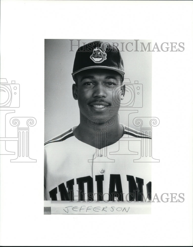 Press Photo Indians baseball player Jefferson. - cvb51305 - Historic Images