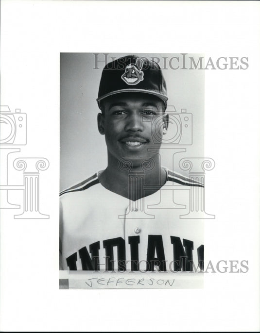 Press Photo Indians baseball player Jefferson. - cvb51305 - Historic Images